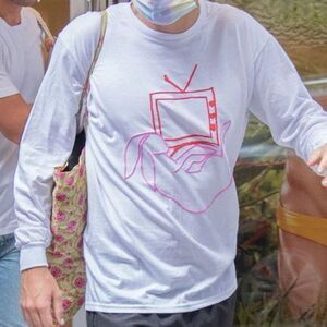 HARRY styles official Love on tour 2022 bunny/TV long-sleeve crew neck shirt 2XL